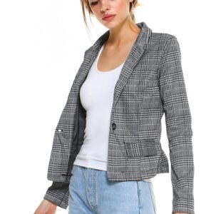 Classic Plaid Fitted Blazer