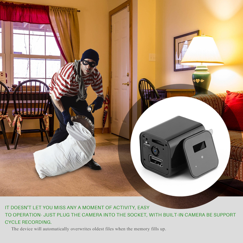 HD 1080P Hidden Camera USB Charger Home Security - Image 5
